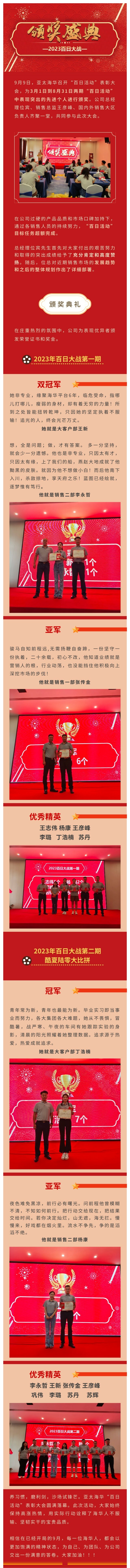 养习惯，磨利剑，沙场试锋芒 | 亚太海华“百日活动”表彰大会圆满落幕(图1)
